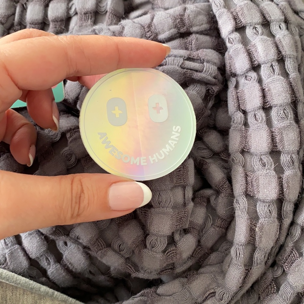 Figs Smile Face  AWESOME HUMANS Sticker